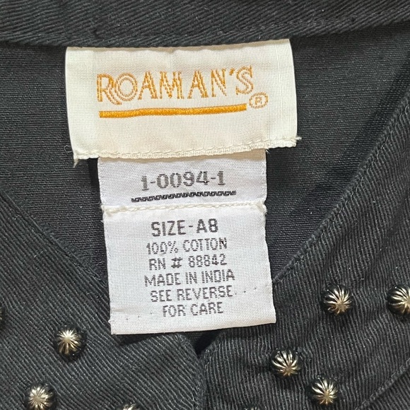 Vintage Western 100% Cotton Concho Embellished Duster Trench Jacket Dress Unisex - Picture 14 of 16